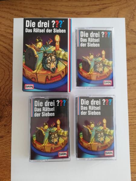 Die Drei Fragezeichen Folgen 1-3 Das Rätsel der Sieben Teil 1 Schwarz 8888376167 4/1-4/3 Europa in Sammlerbox